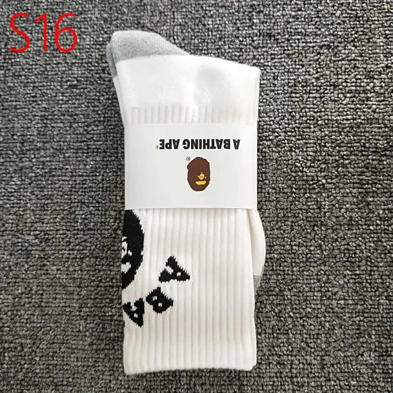 BAPE Crew Socks Ape Head Logo
