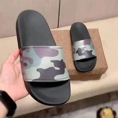 Burberry Slide Sandal Camouflage Strap