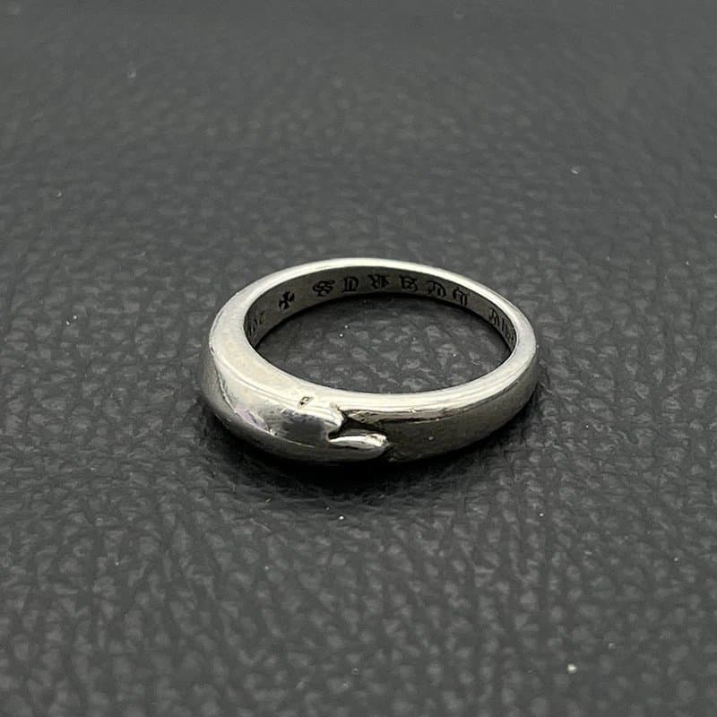 Chrome Hearts Cross Ring Ornate Floral — CJ016