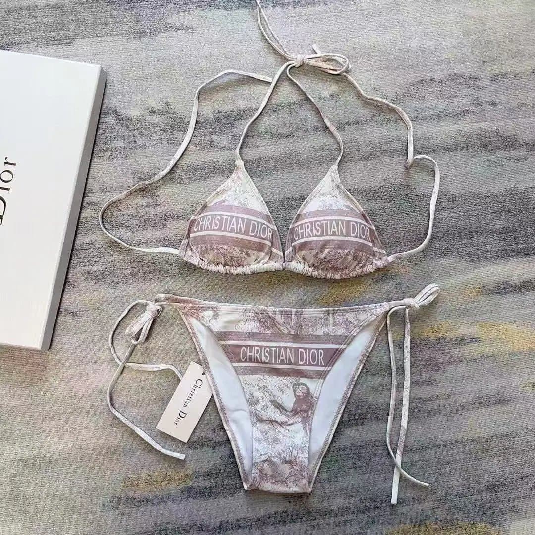 Dior Bikini Set Printed Logo