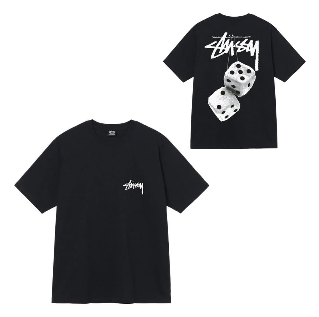 Stüssy Dice Graphic Tee Dice Print — 851黑色