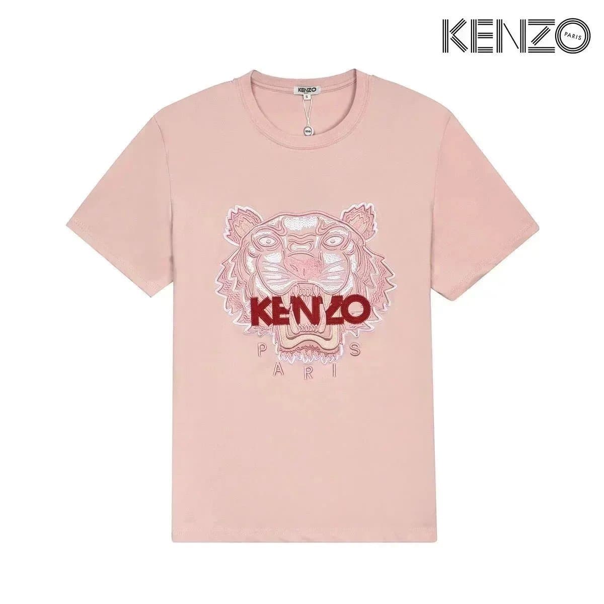 Kenzo Tiger Graphic Tee Embroidered Tiger — 17