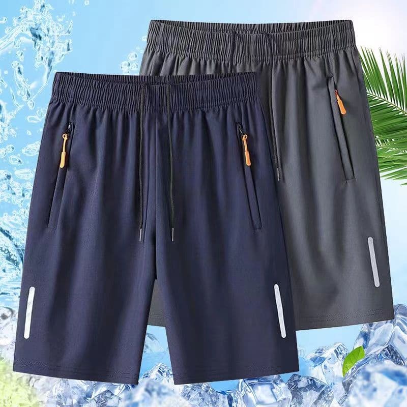 Sport Shorts Reflective Zip Pocket