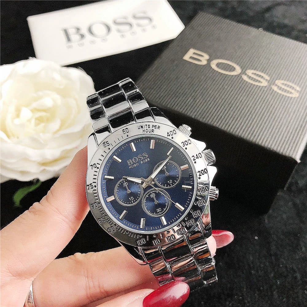Hugo Boss Chronograph Watch Gold Tone — 5SBL