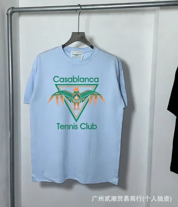 Casablanca Graphic Tee Owl Print — C-128 蓝色
