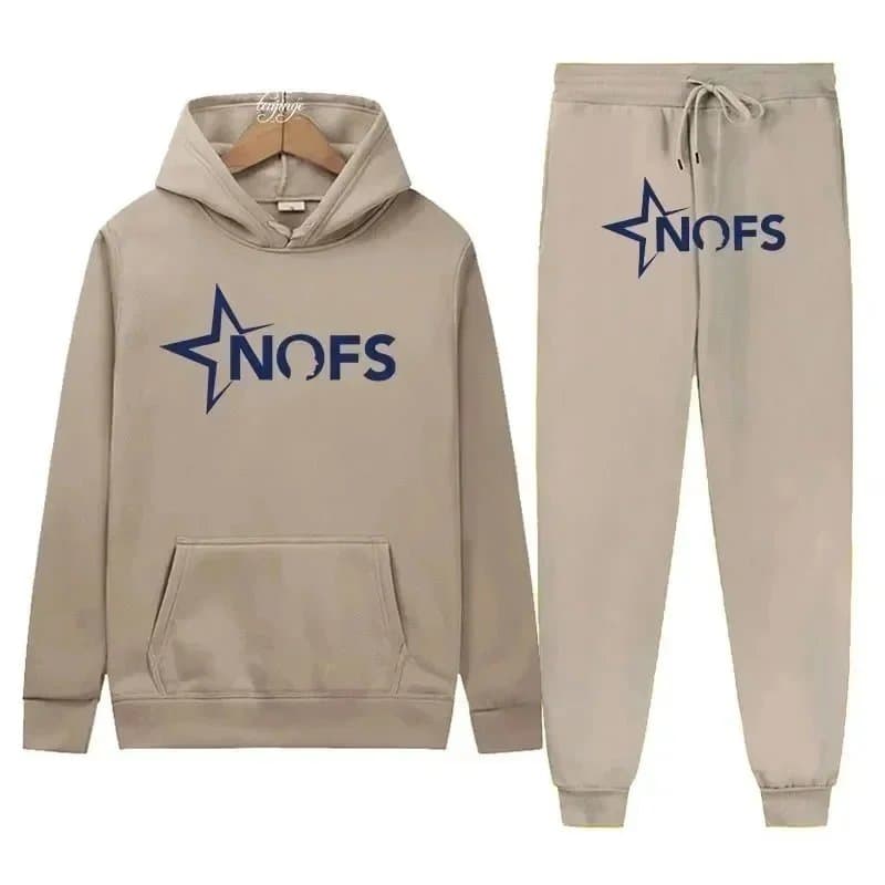 Corteiz Hoodie and Joggers Set NOFS Star Logo — 15