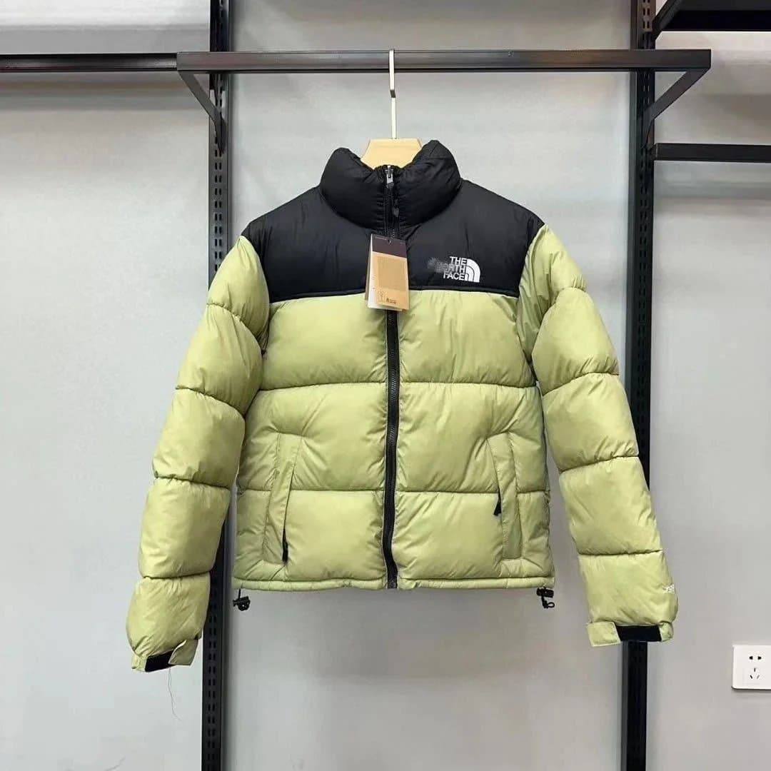 The North Face Nuptse Jacket Two-Tone — 军绿色