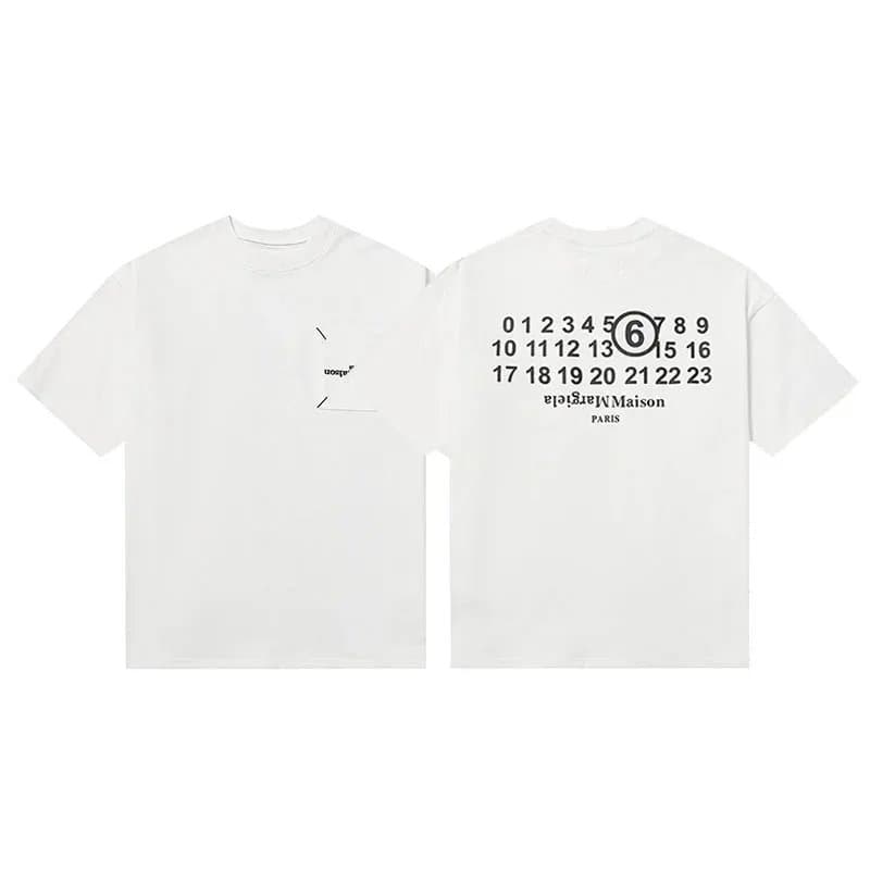 Maison Margiela Numbered Tee Tabi Print — 25