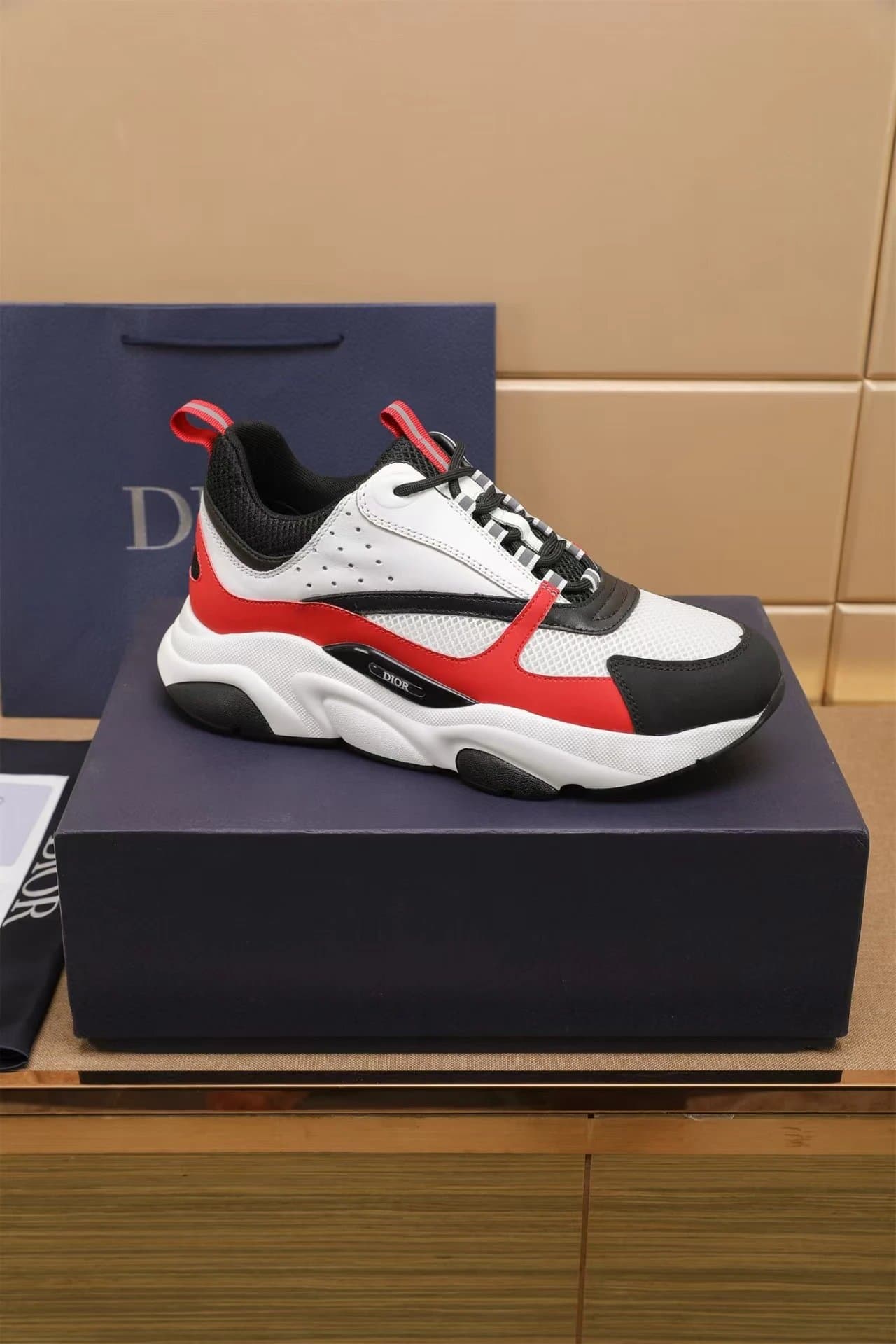 Dior B22 White Red Black