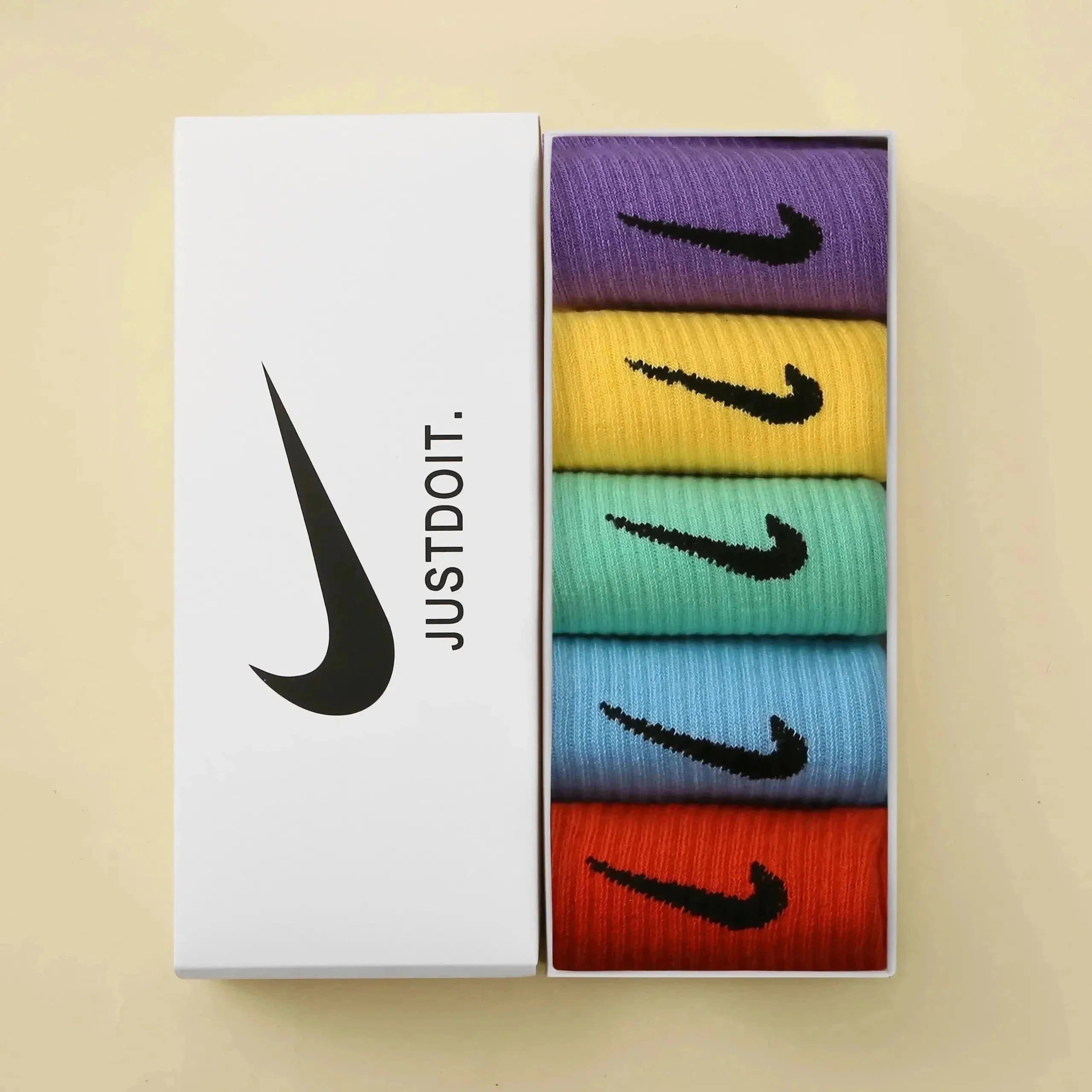 Nike Socks No-Show — 5 pair 【Image Color】1*高品质