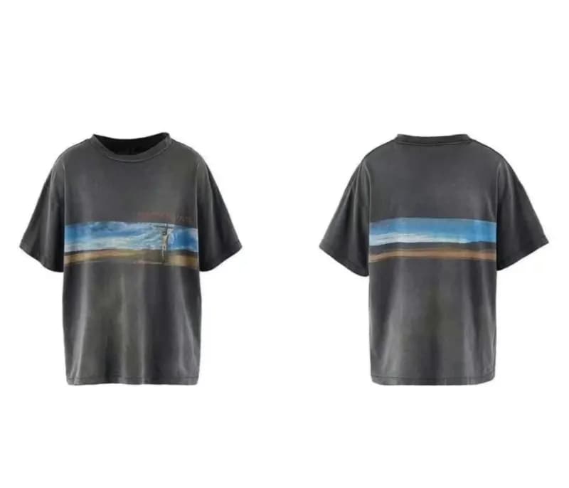 Saint Michael Graphic Tee Desert Horizon Print