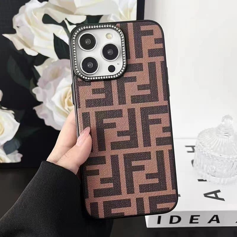 Burberry Phone Case Haymarket Check with Equestrian Knight — LZJ027