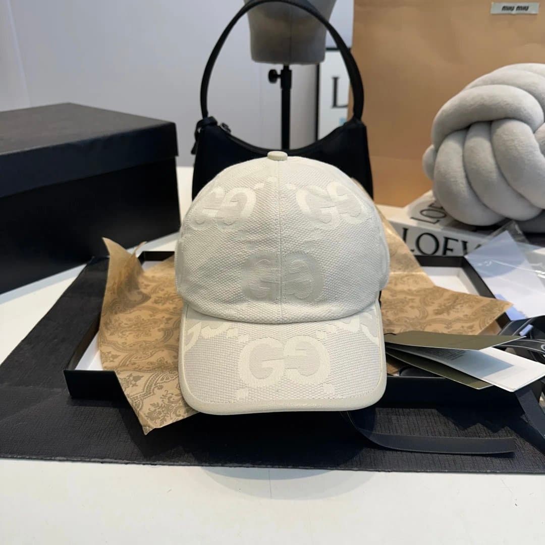 Gucci GG Embroidered Cap Monogram Jacquard