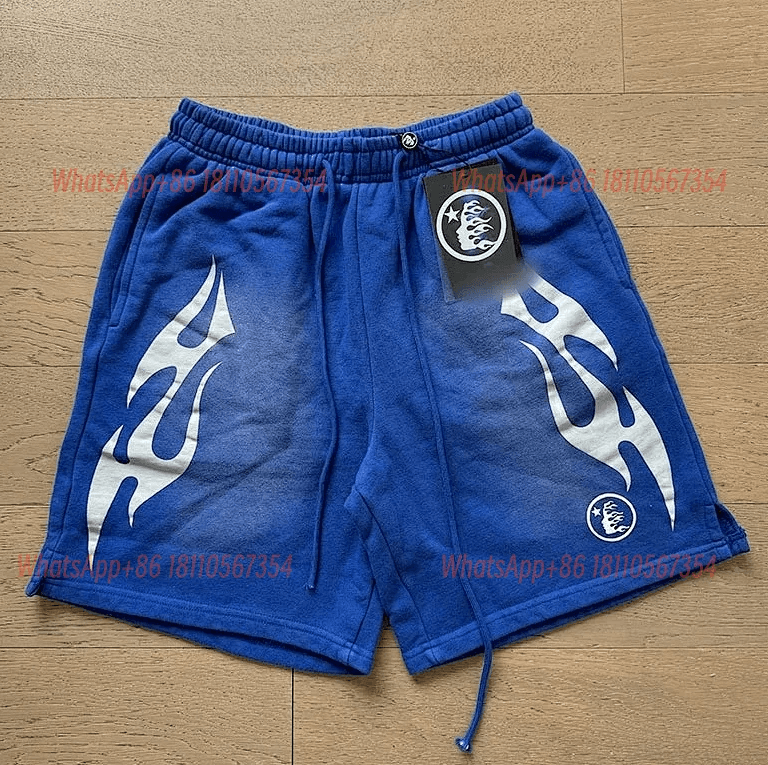 Fragment Design Flame Logo Shorts Gradient Flame Print