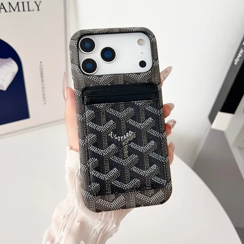 Goyard Phone Case with Cardholder Goyardine Canvas