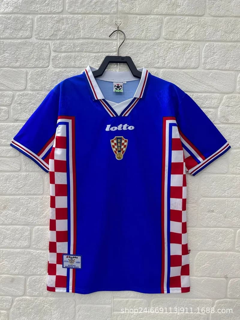 Adidas Spain National Team Jersey Home — 1998克罗地亚客场