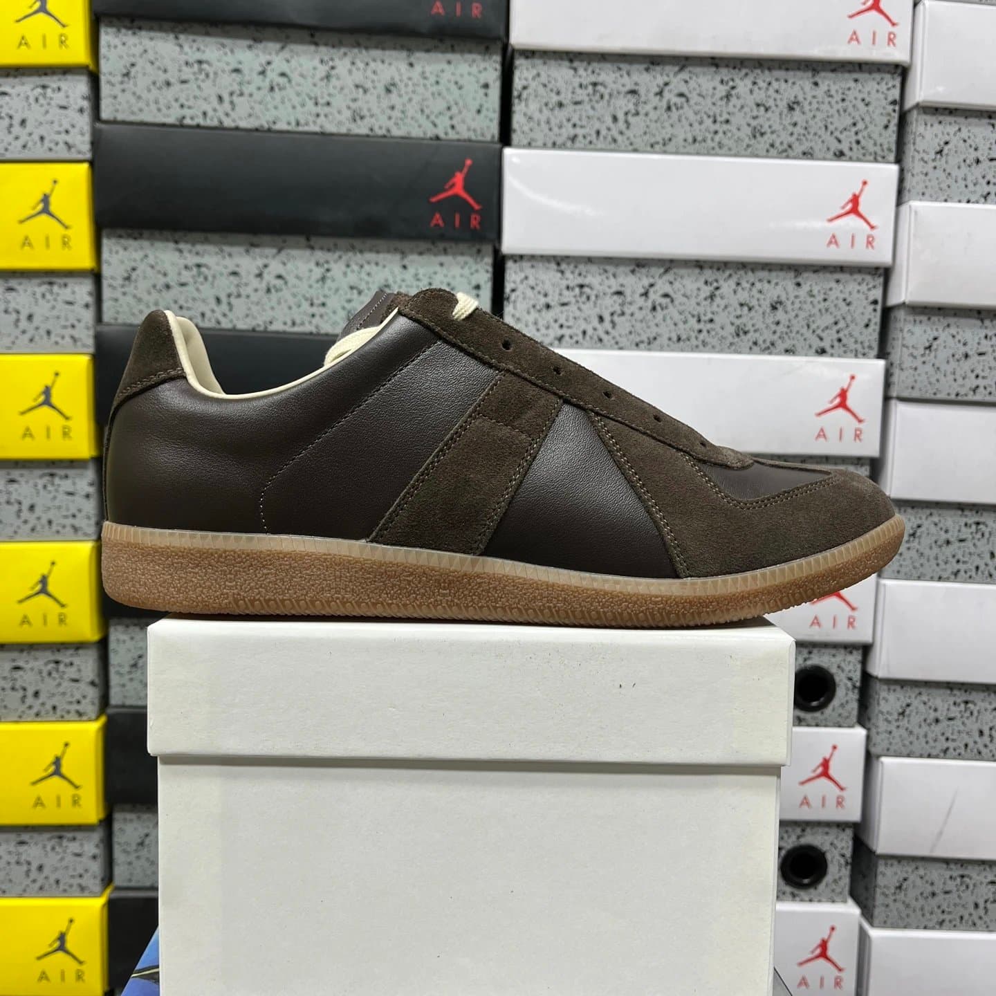 Adidas Samba OG Olive — GOAT版 · 棕黄