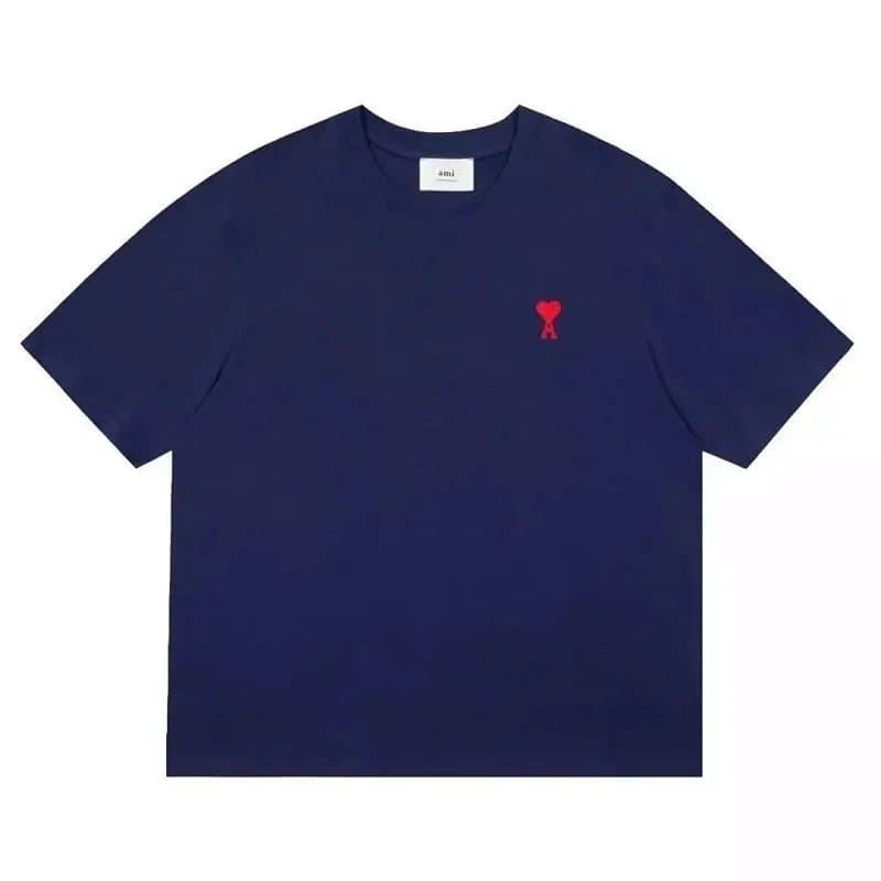 AMI Paris T-Shirt Red Heart Logo — 35*Top quality