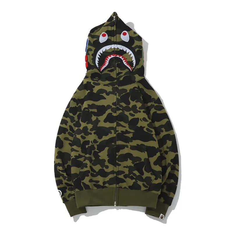 BAPE Shark Hoodie Camo