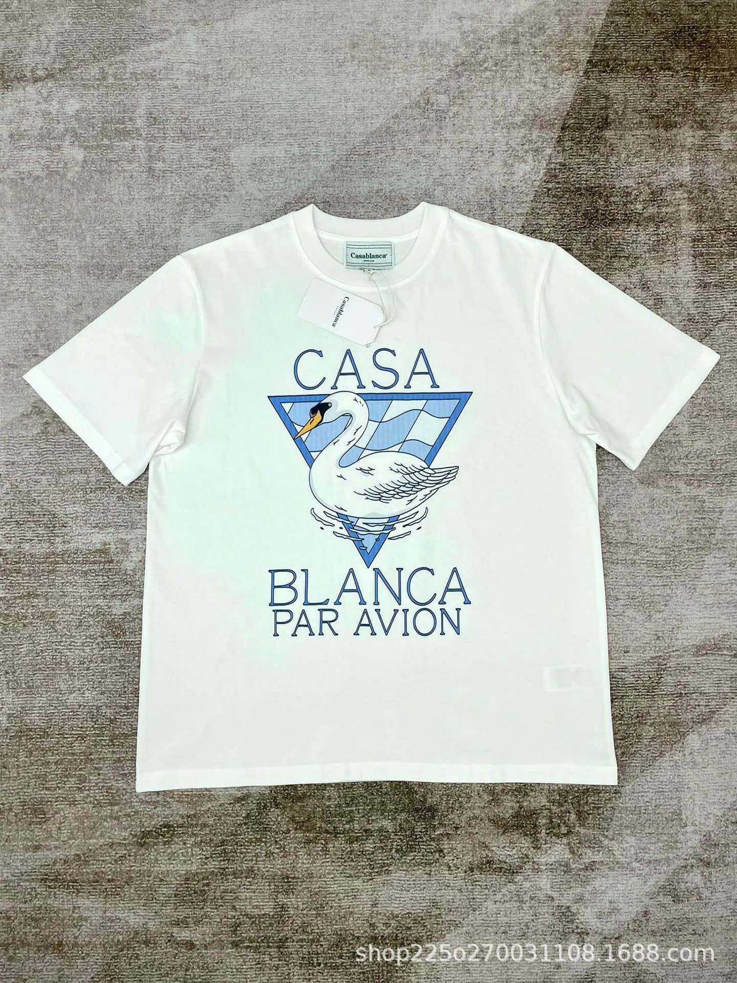 Casablanca Floral Logo Tee Botanical Embroidered — 白色8