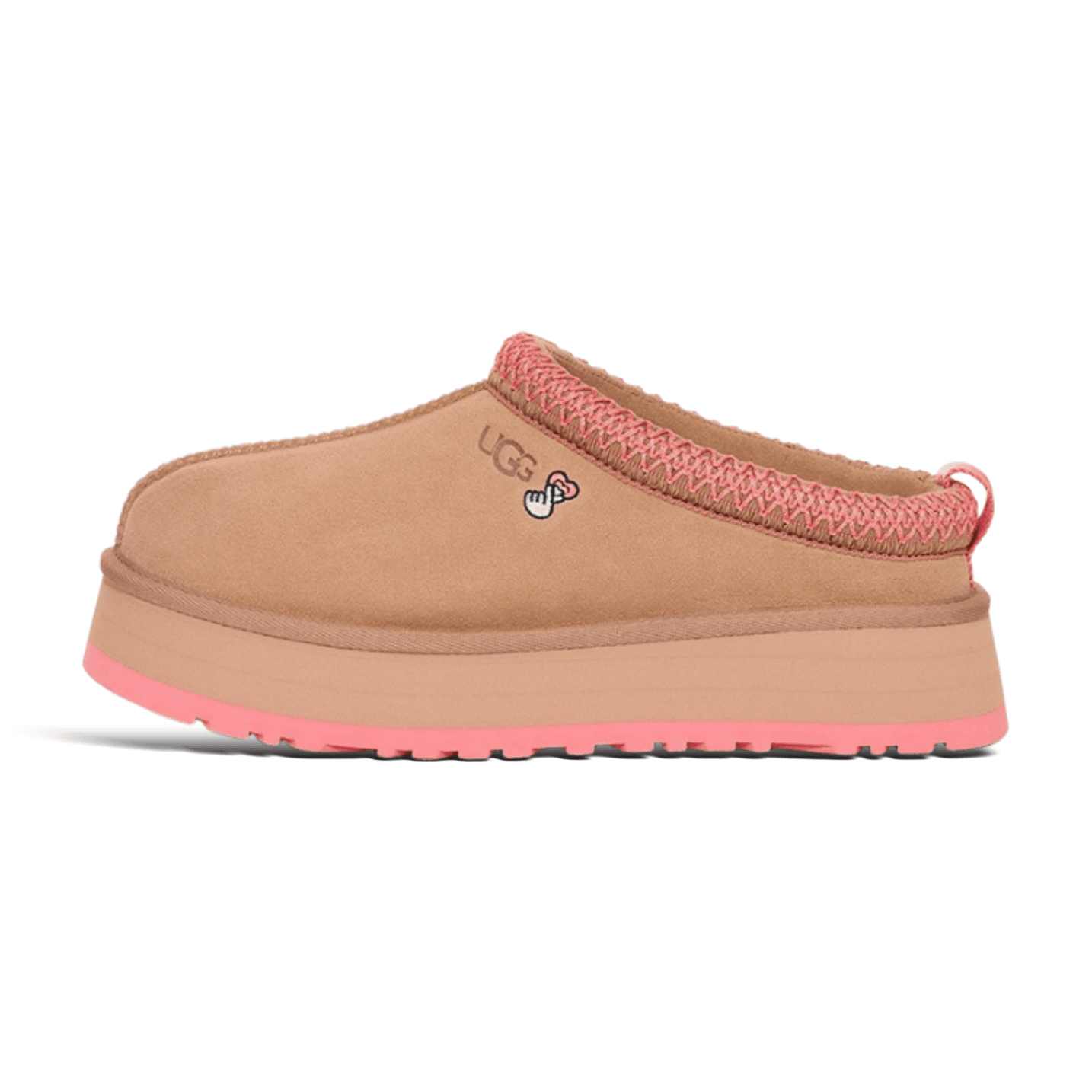 UGG Classic Mini Striped Strap — 沙粉