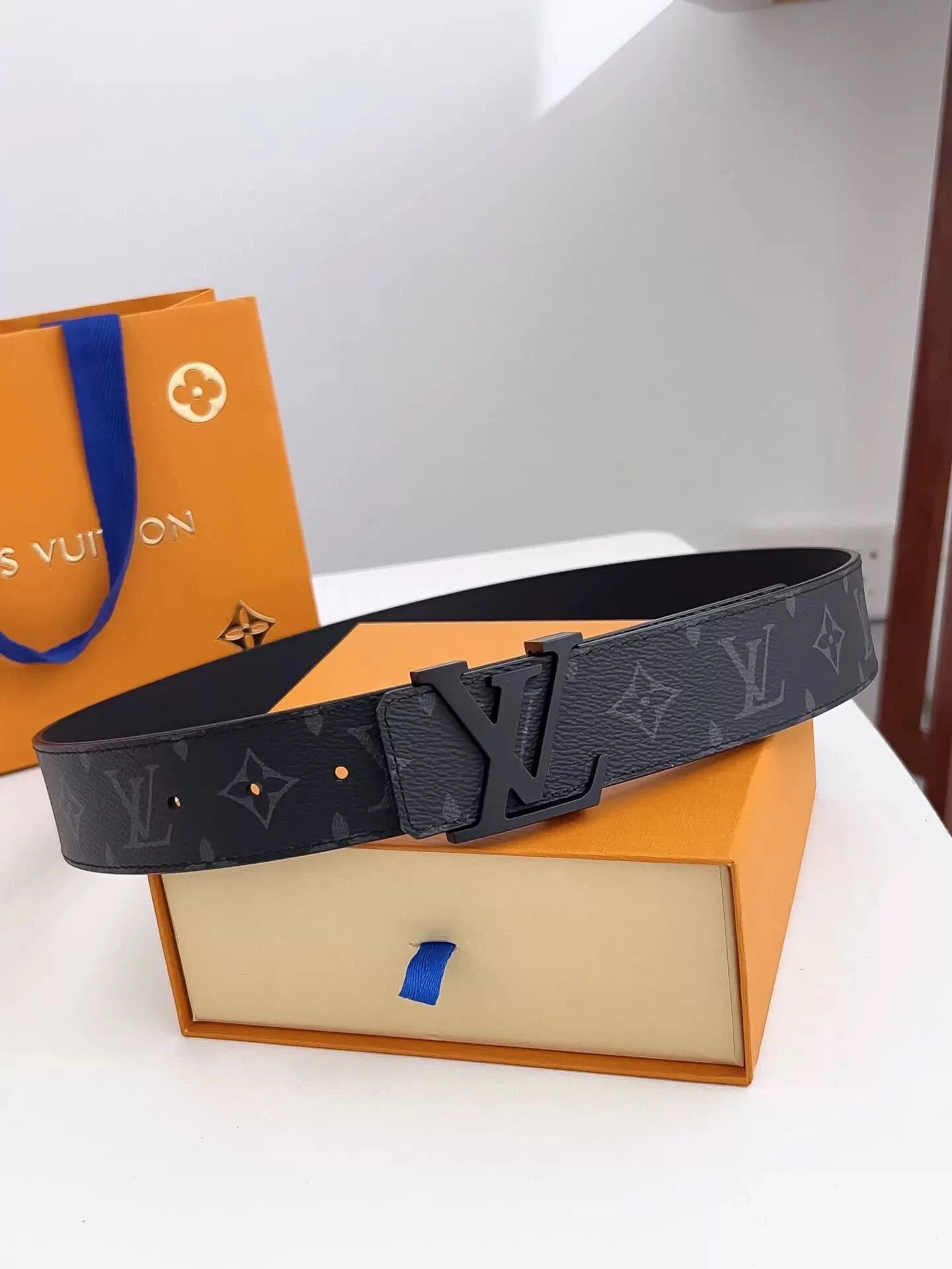 Louis Vuitton LV Initiales Belt Monogram Eclipse