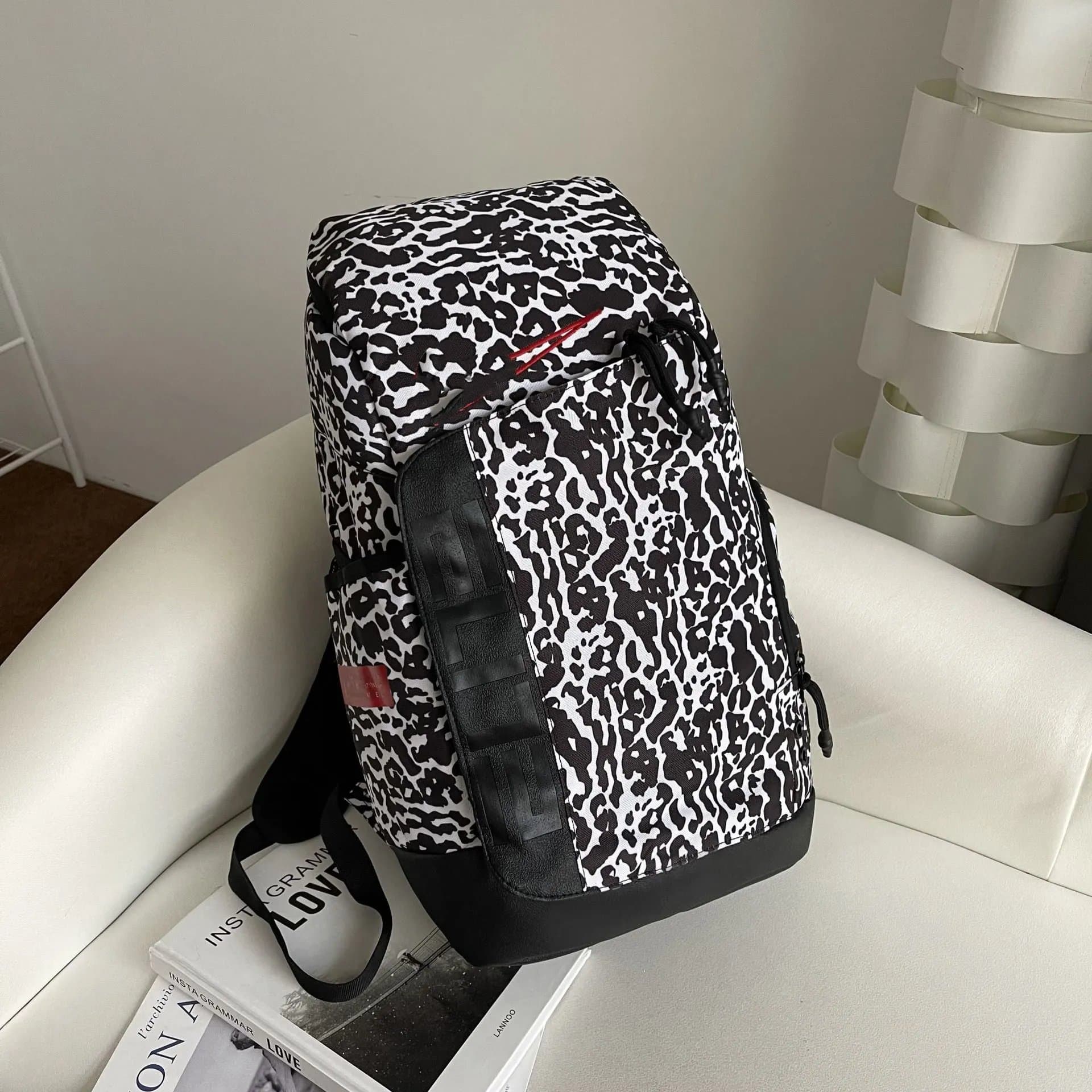 Balenciaga City Backpack Leopard Print