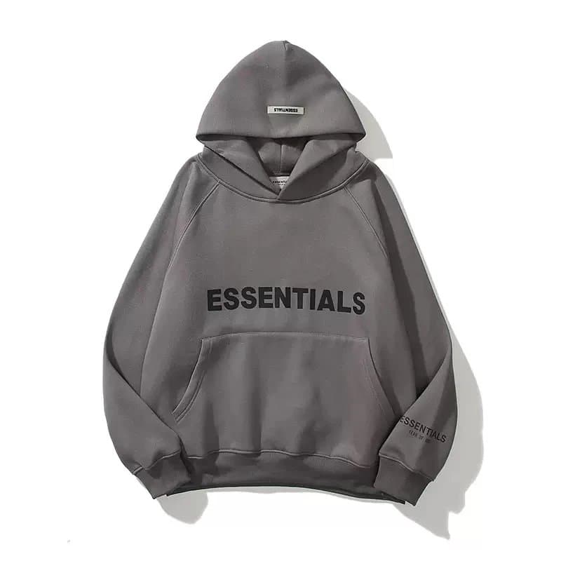 Fear of God Essentials Hoodie Essentials Logo — 3薄款灰色