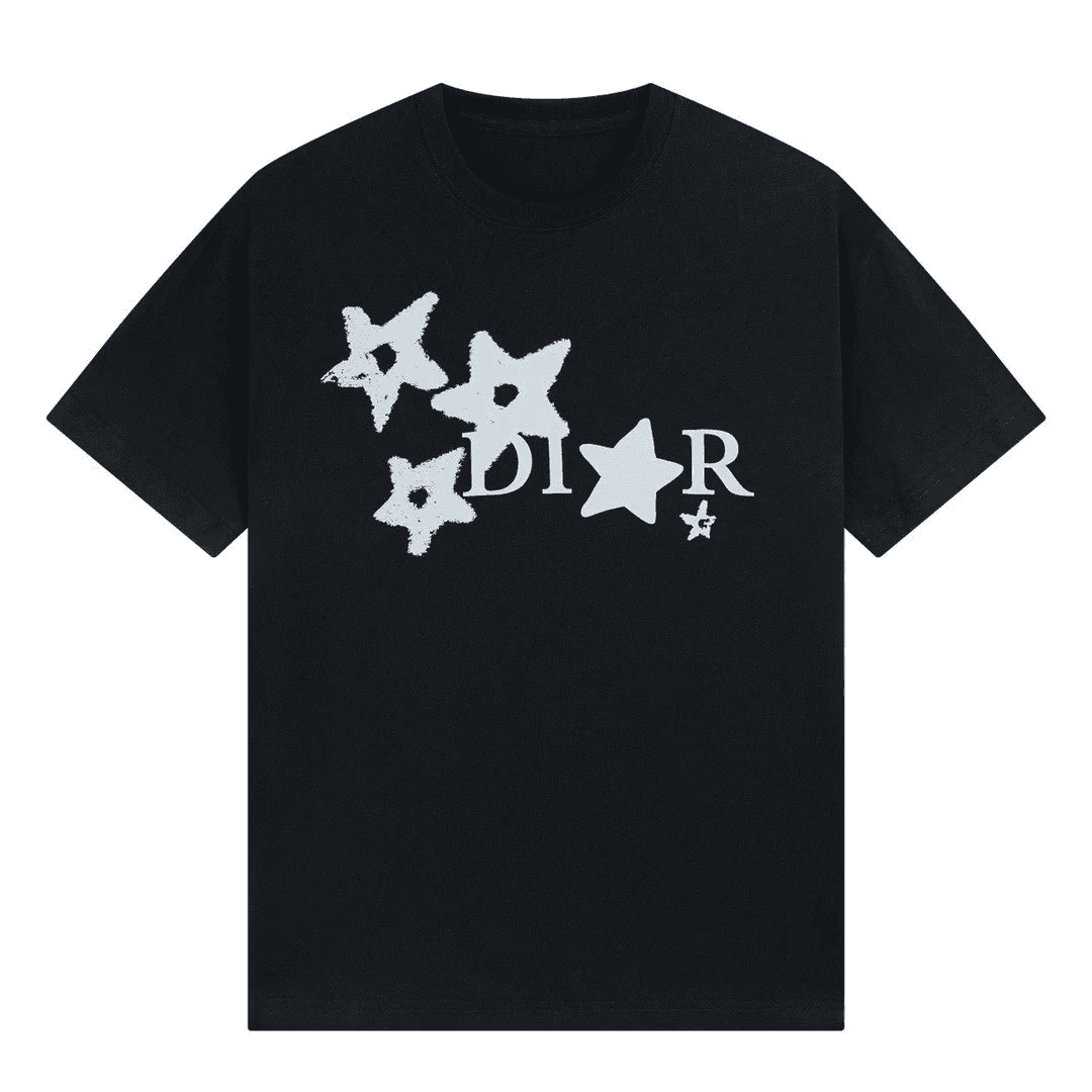 Dior Star Logo T-Shirt White Stars