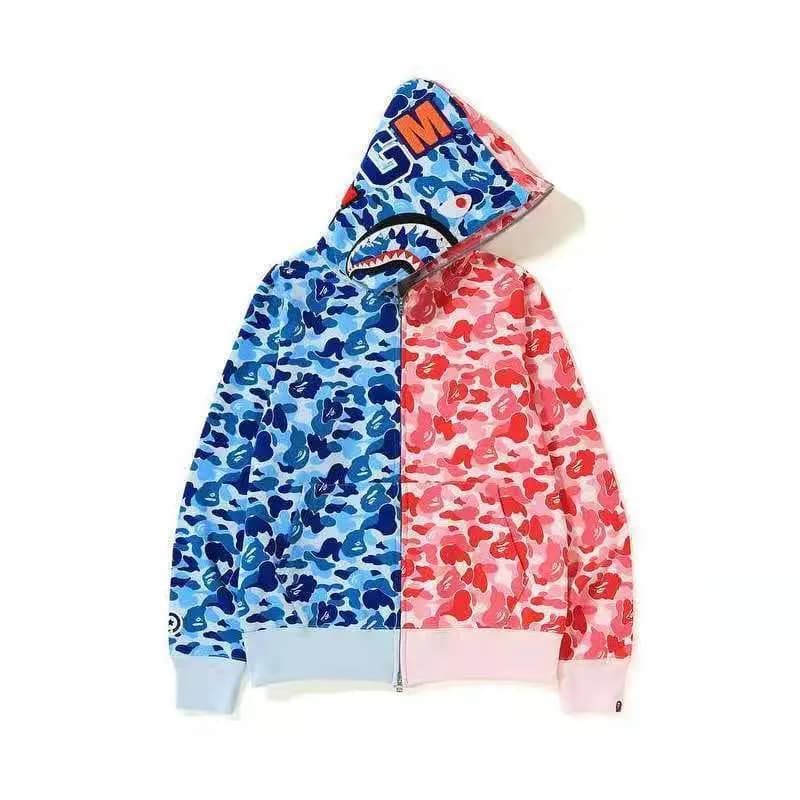 BAPE Shark Hoodie Split Camo