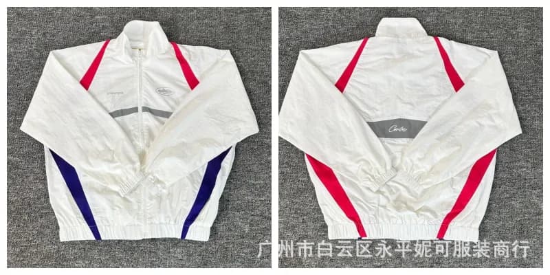 Corteiz Track Jacket Reflective Panel — B9968外套/米白