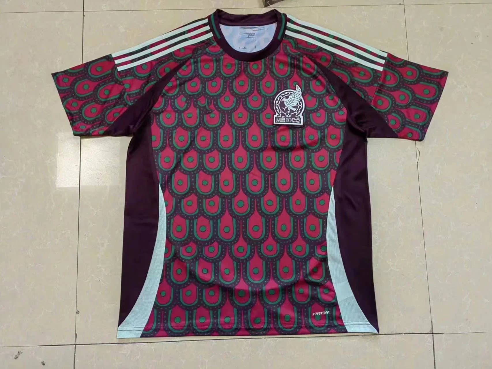 Adidas Home Jersey Abstract Print — 24-25墨西哥主场