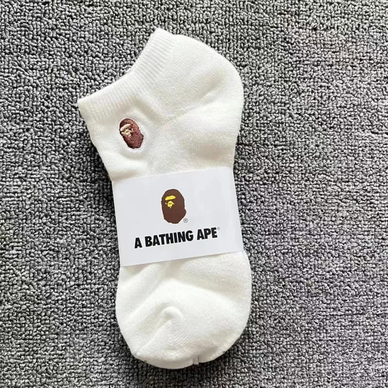 BAPE Crew Sock Ape Head Logo