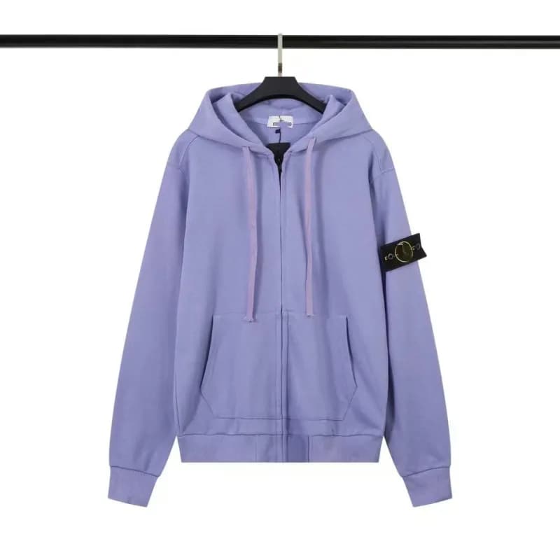 Stone Island Chambray Shirt Classic Button-Up — 551紫色