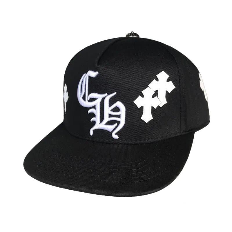 Chrome Hearts Snapback Cap Cross and CH Logo