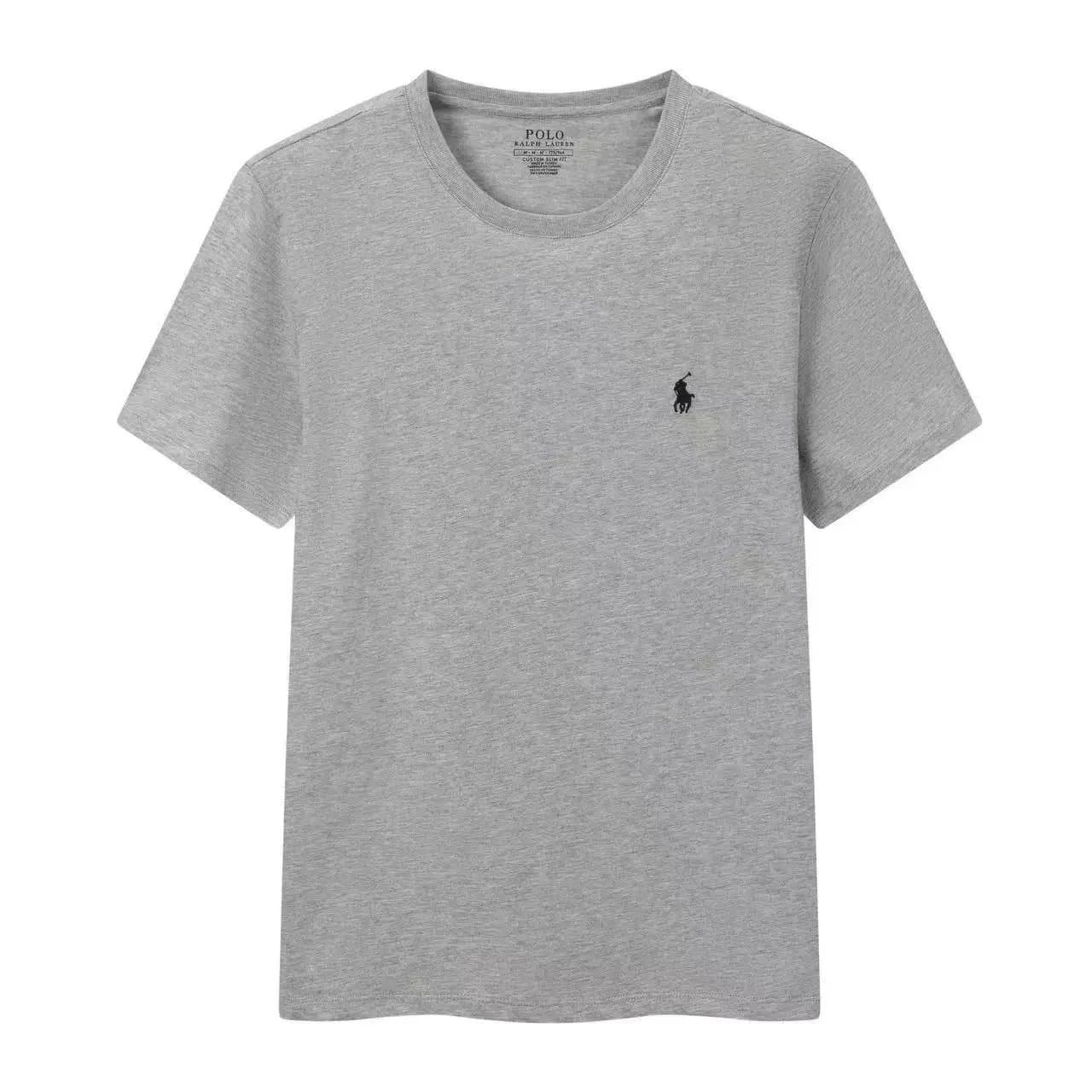 Polo Ralph Lauren Polo Tee Heather Grey — 灰色黑标