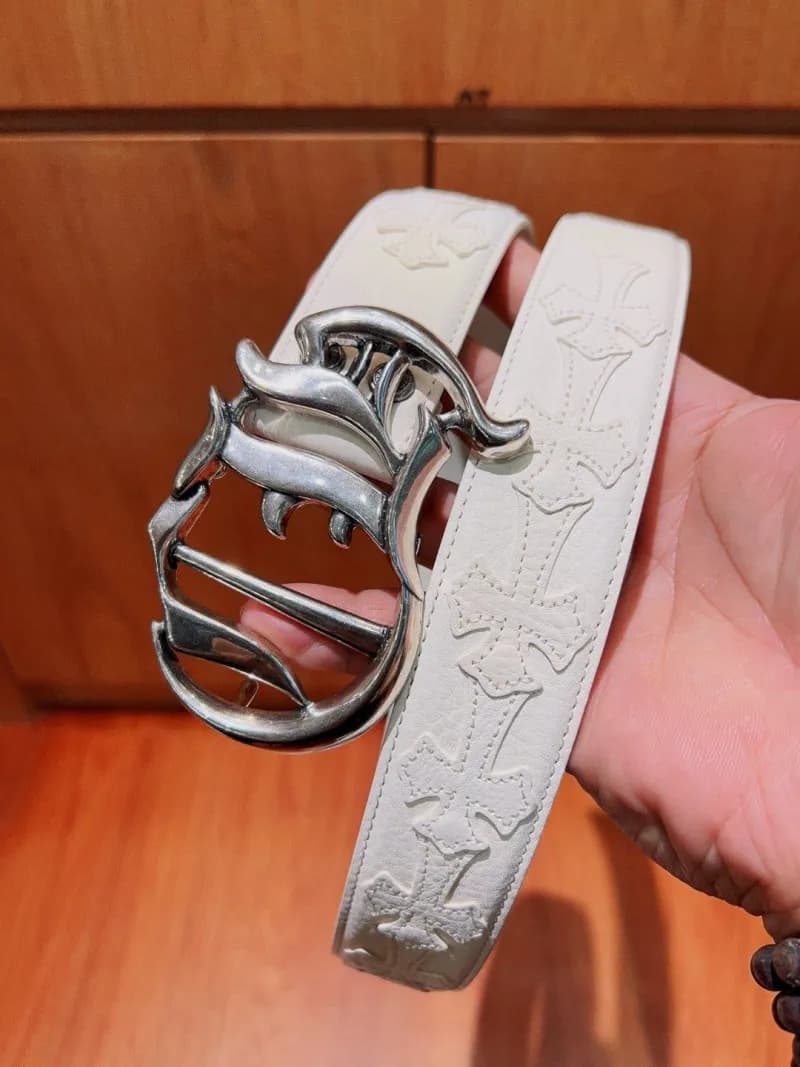 Chrome Hearts Cross Belt Embossed Cross
