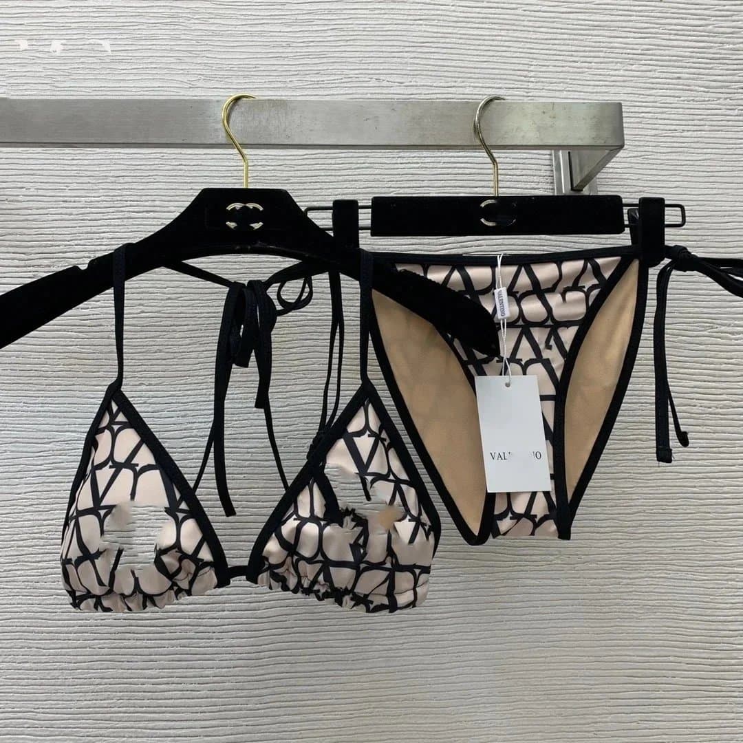 Gucci GG Monogram Bikini Set Beige Brown Print — 04