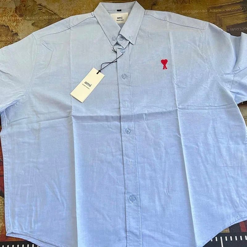 AMI Paris Oxford Shirt Heart Logo