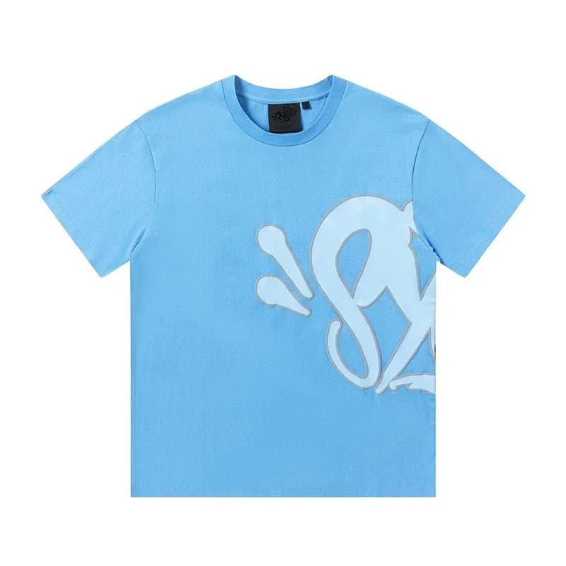 Sp5der Graphic Tee Spider Logo — 蓝色T恤