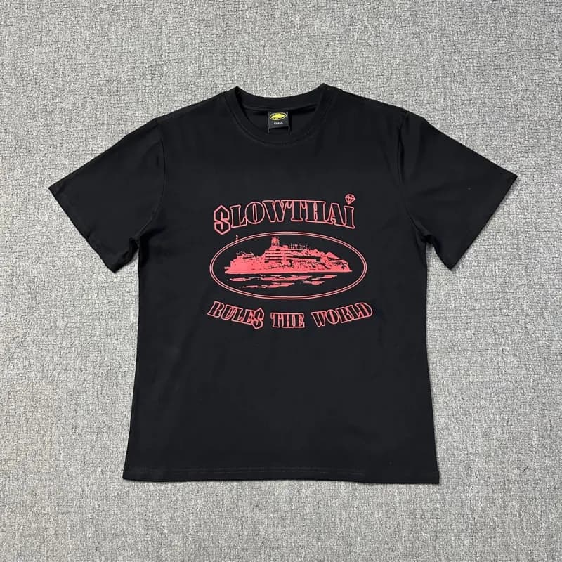 Graphic Tee Corteiz Logo — 样式C（黑色）