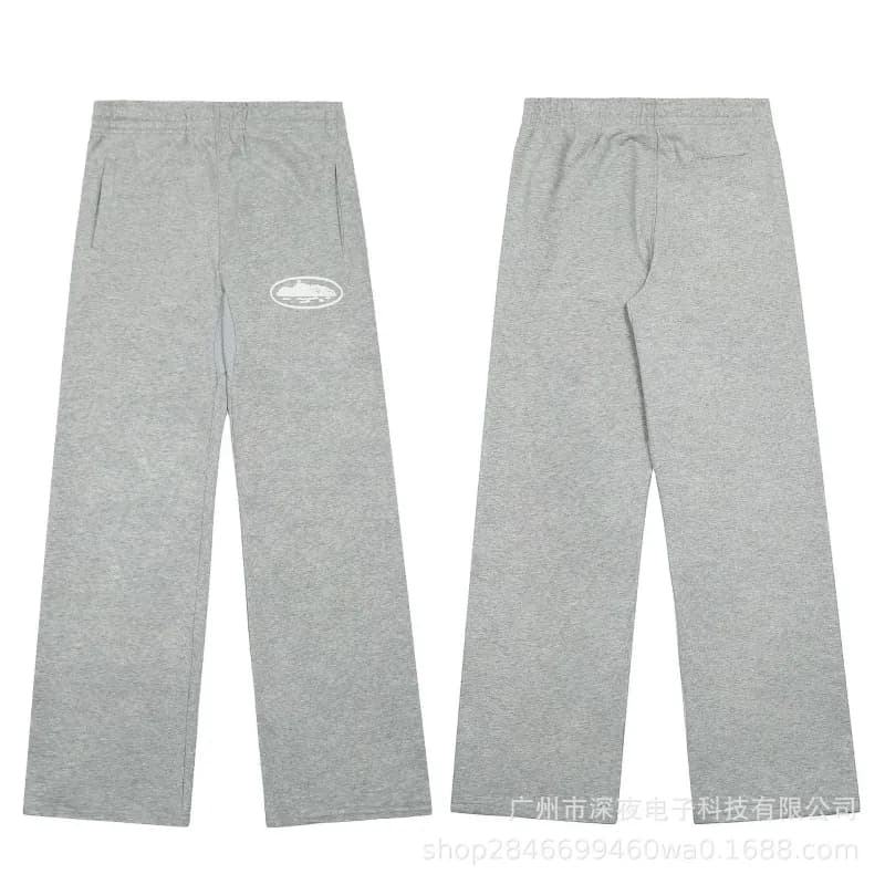 Lacoste Jogger Pants Embroidered Crocodile Logo — 639灰色