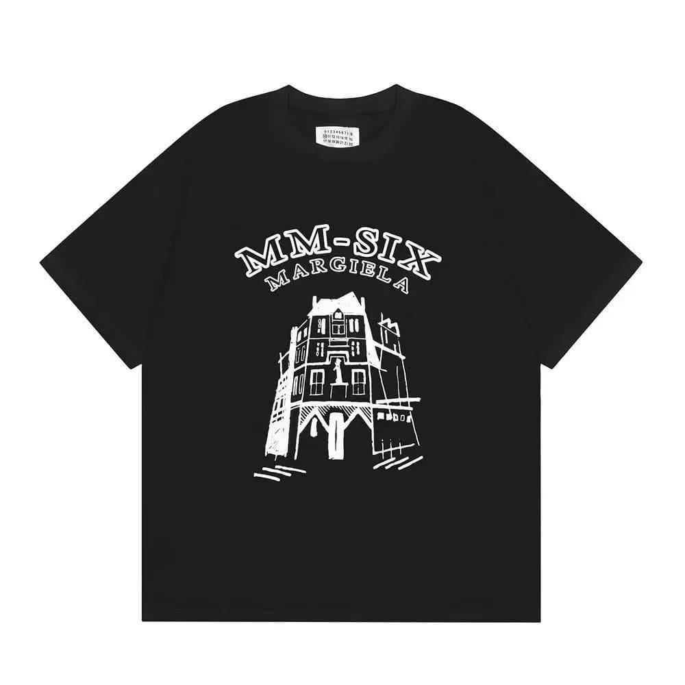 Maison Margiela T-Shirt Spray-Paint Numbers Print — 08