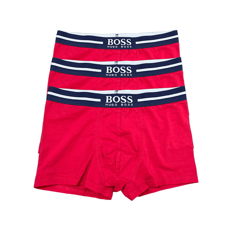 Emporio Armani Boxer Briefs Gold Logo Waistband — 2956005NK-三条装