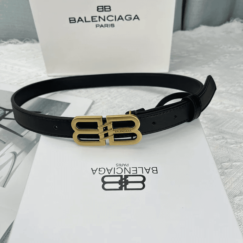 Balenciaga BB Belt Gold Logo Buckle