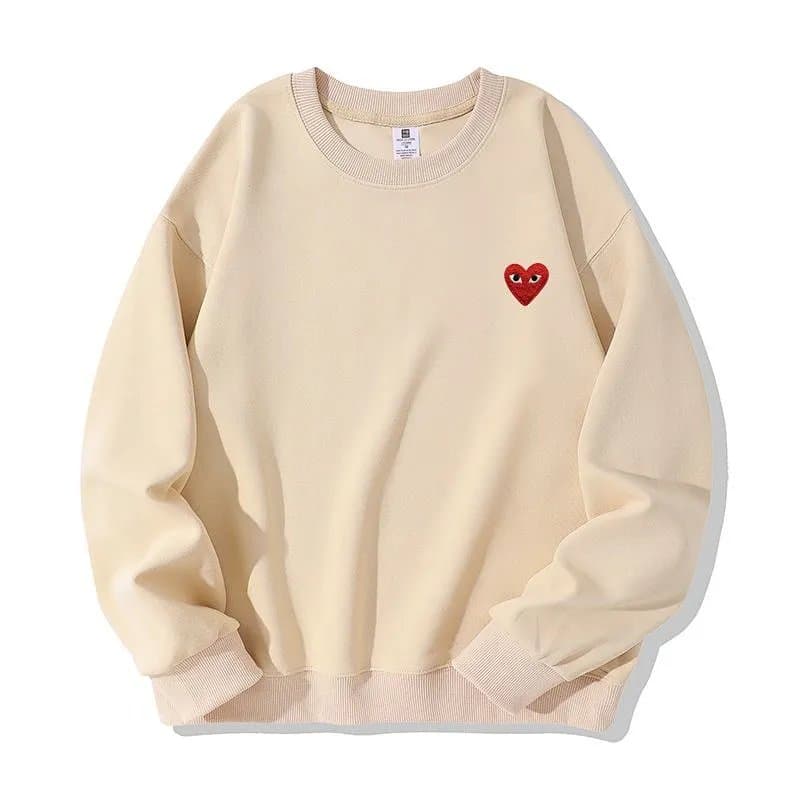 Comme des Garçons Crewneck Sweatshirt Red Heart
