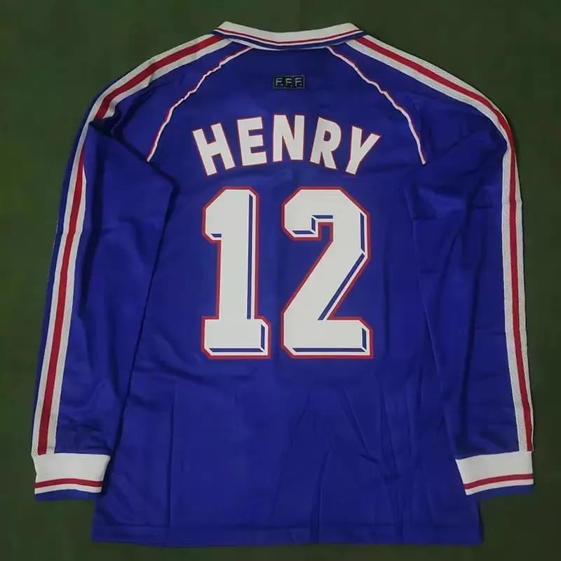 Nike France 1998 Home Jersey Henry #12