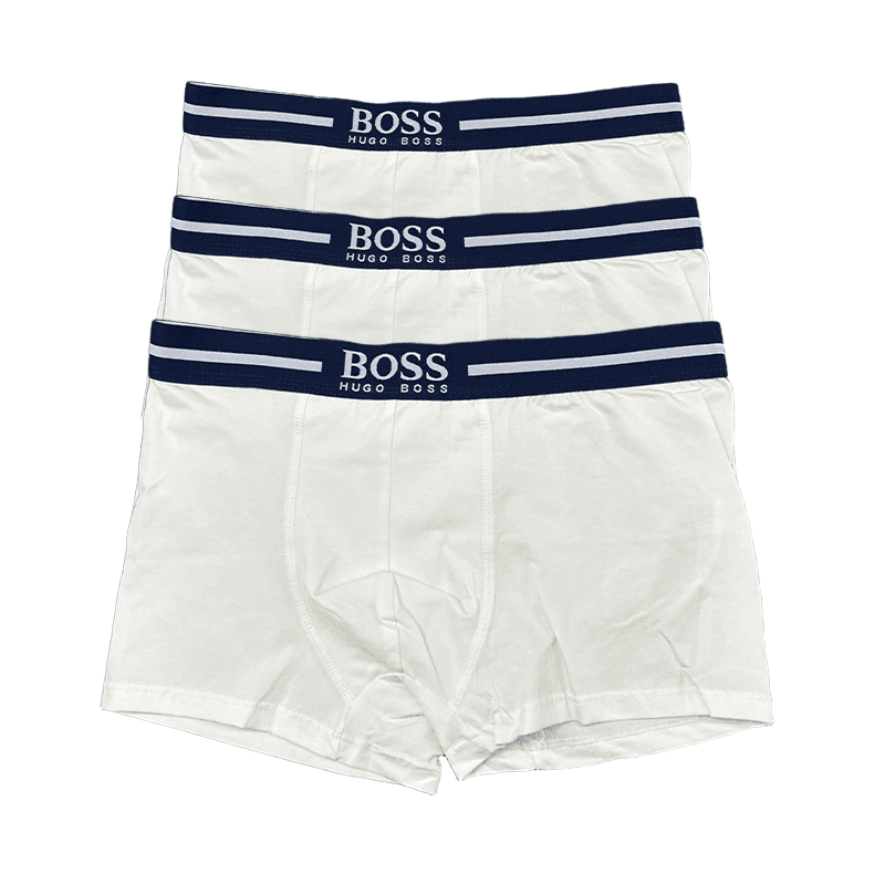 Emporio Armani Boxer Briefs Gold Logo Waistband — 2956001NK-三条装