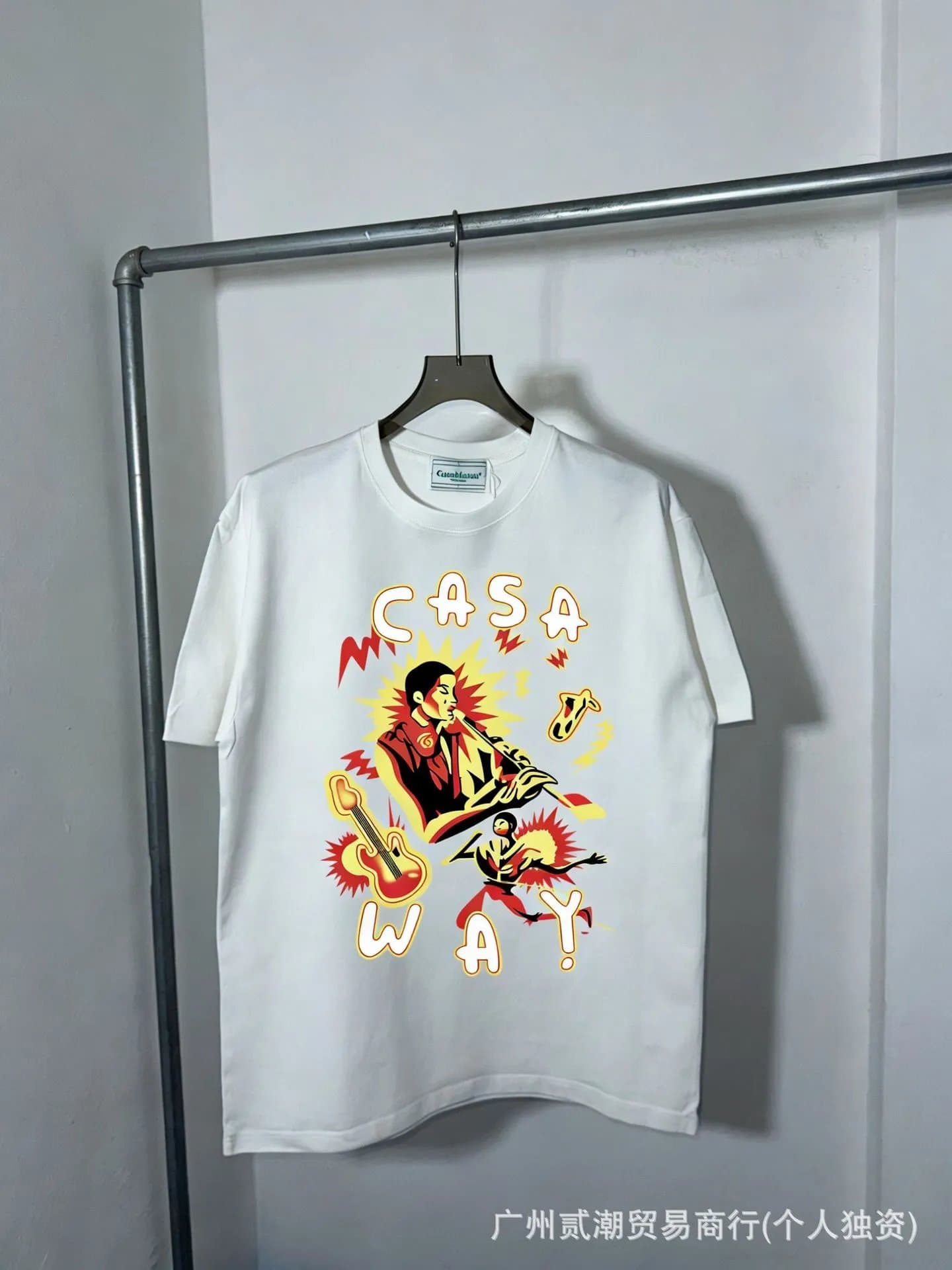Casablanca Graphic Tee Owl Print — C-129白色