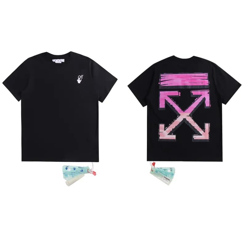 Off-White Arrow Graphic T-Shirt Pink Gradient Arrow